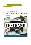 Criminal investigation 11th edition by charles r swanson test bank &lpar;1&rpar;