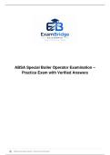 ABSA Special Boiler Operator Examination &ndash; Practice Exam with Verified Answers