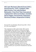 NYC Auto Mechanic &lpar;Diesel&rpar; Exam 2026 &vert; &NewLine;DCAS Exam No&period; 2105 &vert; Complete 300&plus; &NewLine;Q&A Practice Test with Detailed &NewLine;Rationales &vert; Pass First Time Guaranteed &NewLine;&vert; Updated for 2026 Curriculum &vert; Includes &NewLine;Diesel Engine&comma; Fuel Systems&comma; Emissions&comma; &NewLine;Electrical&comma; Brak