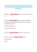 NUR 205 EXAM 2 LATEST 2026&sol;2027 QUESTIONS &NewLine;and CORRECT DETAILED ANSWERS ALREADY &NewLine;GRADED A&plus; 