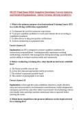 SSI ITC Final Exam 2026&vert; Complete Questions&comma; Correct Answers and Detailed Explanations - Latest Version&comma; Already Graded A&plus;