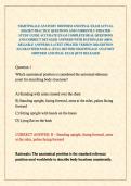 NIGHTINGALE ANATOMY MIDTERM AND FINAL EXAM ACTUAL 2026&sol;2027 PRACTICE QUESTIONS AND CURRENTLY UPDATED STUDY GUIDE ACCURATE EXAM COMPLETE REAL QUESTIONS AND CORRECT DETAILED ANSWERS WITH RATIONALES &lpar;100&percnt; RELIABLE ANSWERS&rpar; LATEST UPDATED VERSION 2026 EDITION