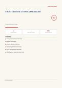 CRCST Certified Registered Central Service Technician Exam 2026&sol;2027 &ndash; Questions and Answers &vert; 100&percnt; Verified &vert; Complete Verified Answers &ndash; Pass Guaranteed &ndash; A&plus; Graded&NewLine;&NewLine;