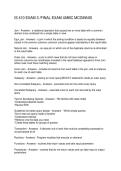 IS 410 EXAM 3 FINAL EXAM UMBC MCGINNIS