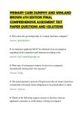 PRIMARY CARE DUNPHY AND WINLAND&NewLine;BROWN 6TH EDITION FINAL&NewLine;COMPREHENSIVE ASSESSMENT TEST&NewLine;PAPER QUESTIONS AND SOLUTIONS
