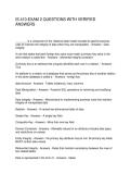 IS 410-EXAM 2 QUESTIONS WITH VERIFIED ANSWERS