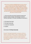 MSN 570 ADVANCED PATHOPHYSIOLOGY FINAL EXAM ACTUAL 2026 &sol;2027 TEST BANK PRACTICE QUESTIONS AND CURRENTLY UPDATED STUDY GUIDE COMPLETE ACCURATE EXAM APPROVED QUESTIONS AND CORRECT DETAILED ANSWERS WITH RATIONALES &lpar;100&percnt; CORRECT VERIFIED ANSWERS&rpar; NEWEST UPDA