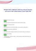 PRAXIS CRAM - BIOLOGY 5236 Exam with and &vert; Questions&NewLine;and Answers with Verified Solutions &vert; Latest Update 2026