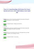 Praxis Art&colon; Content Knowledge &lpar;5134&rpar; Practice Test 1 Exam &vert;&NewLine;Questions and Answers with Verified Solutions &vert; Latest Update&NewLine;2026