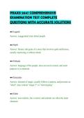 PRAXIS 5047 COMPREHENSIVE&NewLine;EXAMINATION TEST COMPLETE&NewLine;QUESTIONS WITH ACCURATE SOLUTIONS