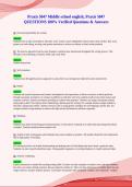 Praxis 5047 Middle school english&comma; Praxis 5047&NewLine;QUESTIONS 100&percnt; Verified Questions & Answers
