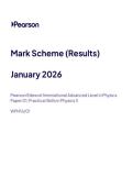 2026 Pearson Edexcel International A Level PHYSICS UNIT 6&vert;WPH16&sol;01&vert;Mark scheme&vert;JANUARY 2026