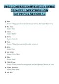 PPLE COMPREHENSIVE STUDY GUIDE&NewLine;2026 FULL QUESTIONS AND&NewLine;SOLUTIONS GRADED A&plus;
