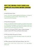 PPCT TEST REVIEW STUDY GUIDE 2026&NewLine;COMPLETE SOLUTIONS REVIEW GRADED&NewLine;A&plus;