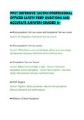 PPCT DEFENSIVE TACTICS PROFESSIONAL&NewLine;OFFICER SAFETY PREP QUESTIONS AND&NewLine;ACCURATE ANSWERS GRADED A&plus;