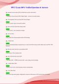 PPCT Exam 100&percnt; Verified Questions & Answers&NewLine;