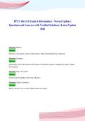 PPCC Bio 111 Exam 4 &lpar;Hernandez&rpar; - Newest Update &vert;&NewLine;Questions and Answers with Verified Solutions &vert; Latest Update&NewLine;2026