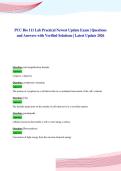 PCC Bio 111 Lab Practical Newest Update Exam &vert; Questions&NewLine;and Answers with Verified Solutions &vert; Latest Update 2026