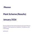 2026 Pearson Edexcel International A Level PHYSICS UNIT 5&vert;WPH15&sol;01&vert;Mark scheme&vert;JANUARY 2026