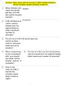 Gunners Mate Exam with all Correct & 100&percnt; Verified Answers &vert;Actual Complete Update &vert;Already Graded A&plus;