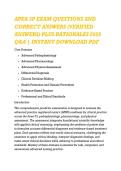 APEA 3P EXAM QUESTIONS AND &NewLine;CORRECT ANSWERS &lpar;VERIFIED &NewLine;ANSWERS&rpar; PLUS RATIONALES 2026 &NewLine;Q&A &vert; INSTANT DOWNLOAD PDF 