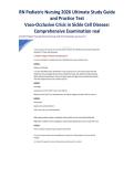 RN Pediatric Nursing 2026 &vert; Ultimate Study Guide & Practice Test &ndash; Vaso-Occlusive Crisis in Sickle Cell Disease