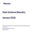 2026 Pearson Edexcel International A Level PHYSICS UNIT 3&vert;WPH13&sol;01A&vert;Mark scheme&vert;JANUARY 2026