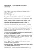 AS 410 EXAM 1 QUESTIONS WITH VERIFIED ANSWERS