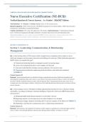 Nurse Executive Certification NE-BC 2026&sol;2027 &vert; Verified Q&A &vert; Pass Guaranteed - A&plus; Graded&NewLine;&NewLine;