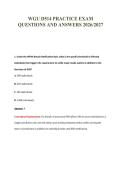 WGU D514 PRACTICE EXAM&NewLine;QUESTIONS AND ANSWERS 2026&sol;2027