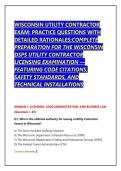 WISCONSIN UTILITY CONTRACTOR EXAM&colon; PRACTICE QUESTIONS WITH DETAILED RATIONALES&semi;COMPLETE PREPARATION FOR THE WISCONSIN DSPS UTILITY CONTRACTOR LICENSING EXAMINATION &mdash; FEATURING CODE CITATIONS&comma; SAFETY STANDARDS&comma; AND TECHNICAL INSTALLATIONS