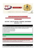 NR509 ADVANCED HEALTH ASSESSMENT&NewLine;Comprehensive Practice Final Exam &vert; 100&plus; Questions with Rationales&NewLine;Key Topics Covered&NewLine;