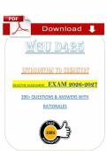 WGU D425 Exam &lpar;PDF&rpar; &vert; 2026 Chemistry Questions &vert; Objective Assessment &vert; WGU