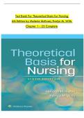 Theoretical Basis for Nursing&comma; 5th Edition&comma; McEwen &mdash; Comprehensive Test Bank & Exam Practice Questions