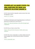 POWERPLANT ASA BAKER SCHOOL FAA&NewLine;ORAL QUESTIONS TEST BANK 2026&NewLine;COMPLETE SOLUTIONS GRADED A&plus;