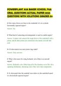 POWERPLANT ASA BAKER SCHOOL FAA&NewLine;ORAL QUESTIONS ACTUAL PAPER 2026&NewLine;QUESTIONS WITH SOLUTIONS GRADED A&plus;
