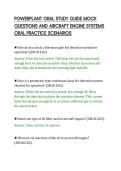 POWERPLANT ORAL STUDY GUIDE MOCK&NewLine;QUESTIONS AND AIRCRAFT ENGINE SYSTEMS&NewLine;ORAL PRACTICE SCENARIOS