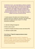 NH N480 FINAL EXAM &ndash; ADVANCED MEDICAL SURGICAL NURSING EXAM ACTUAL 2026 &sol;2027 PRACTICE QUESTIONS AND CURRENTLY UPDATED STUDY GUIDE COMPLETE ACCURATE EXAM APPROVED QUESTIONS AND CORRECT DETAILED ANSWERS WITH RATIONALES &lpar;100&percnt; CORRECT VERIFIED ANSWERS&rpar; NEWES