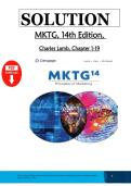 Solution For MKTG 14th Edition &lpar;PDF&rpar; &vert; 2026 &vert; Charles Lamb &vert; Chapters 1-19 Solutions