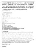 KAPLAN FLORIDA BAR EXAMINATION &mdash; COMPREHENSIVE&NewLine;PRACTICE EXAM &vert; ACTUAL STUDY GUIDE &vert; FULL TESTBANK&NewLine;&vert; 150&plus; ADVANCED PRACTICE QUESTIONS & 100&percnt; CORRECT&NewLine;ANSWERS WITH RATIONALES &vert; 2026&sol;2027 LATEST UPDATE&NewLine;&vert; VERIFIED SOLUTIONS & EXAM PREPARATION
