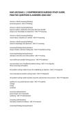 NUR 430 EXAM 1 &vert; COMPREHENSIVE NURSING STUDY GUIDE&comma; PRACTICE QUESTIONS & ANSWERS 2026&sol;2027