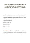 COMSAE EXAM PACKAGE DEAL 100&percnt; VERIFIED