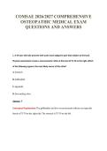 COMSAE 2026&sol;2027 COMPREHENSIVE&NewLine;OSTEOPATHIC MEDICAL EXAM&NewLine;QUESTIONS AND ANSWERS
