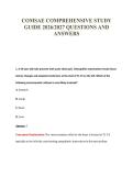 COMSAE COMPREHENSIVE STUDY&NewLine;GUIDE 2026&sol;2027 QUESTIONS AND&NewLine;ANSWERS