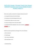 NUR 4020 Chapter 9 Perinatal Family Exam Newest &NewLine;2026&sol;2027 Questions and Correct Detailed Answers &NewLine;Already Graded A&plus;