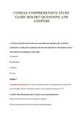 COMSAE COMPREHENSIVE STUDY&NewLine;GUIDE 2026&sol;2027 QUESTIONS AND&NewLine;ANSWERS
