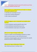 OACETT PROFESSIONAL PRACTICE EXAM &lpar;PPE&rpar; VERIFIED QUESTIONS &NewLine;& DETAILED ANSWERS ASSURED PASS