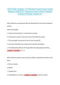 NUR 4020 Chapter 12 Perinatal Family Exam Guide &NewLine;Newest 2026&sol;2027 Questions and Correct Detailed &NewLine;Answers Already Graded A&plus; 