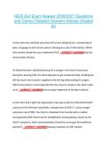 HESI Exit Exam Newest 2026&sol;2027 Questions &NewLine;and Correct Detailed Answers Already Graded &NewLine;A&plus;