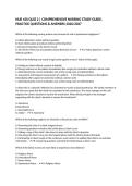 NUR 430 QUIZ 2 &vert; COMPREHENSIVE NURSING STUDY GUIDE&comma; PRACTICE QUESTIONS & ANSWERS 2026&sol;2027